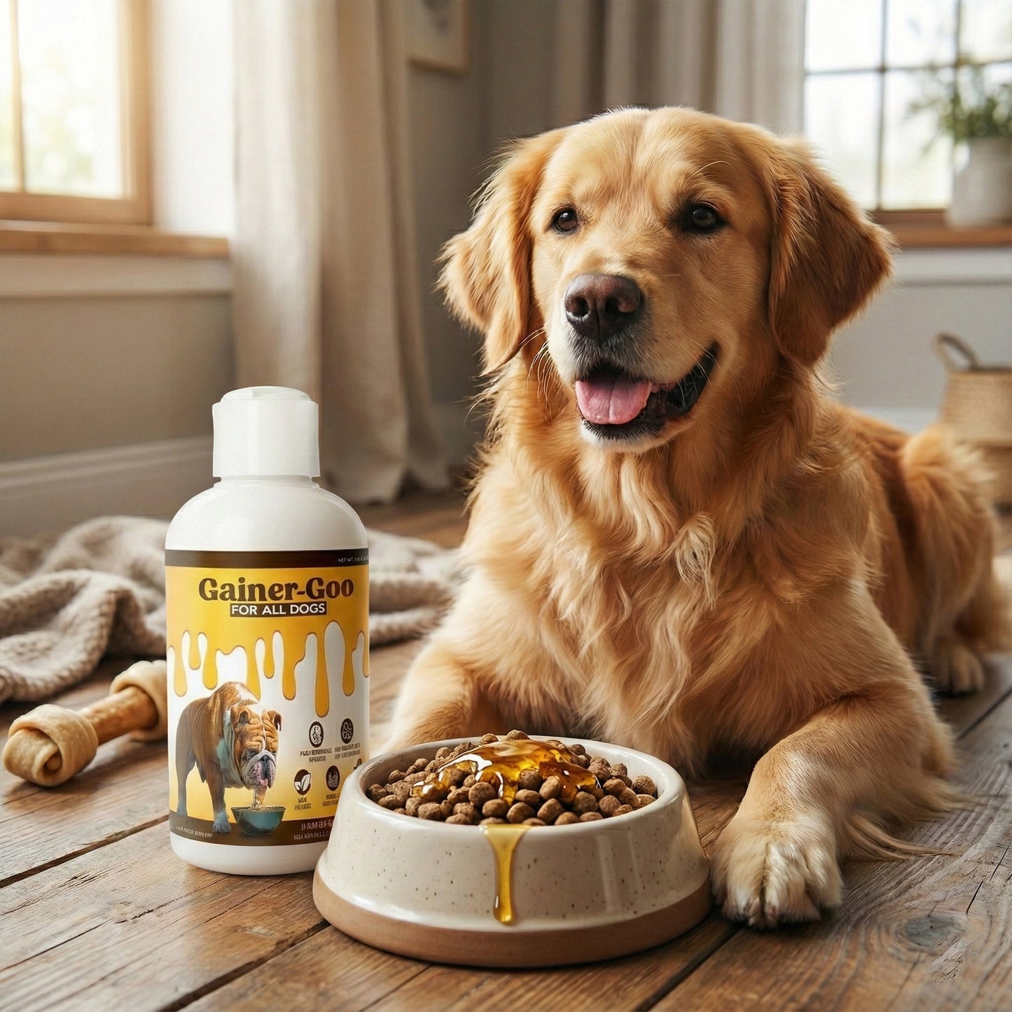 Gainer-GOO - for All Breeds - High Calorie Fat Liquid Weight Gainer - 16oz