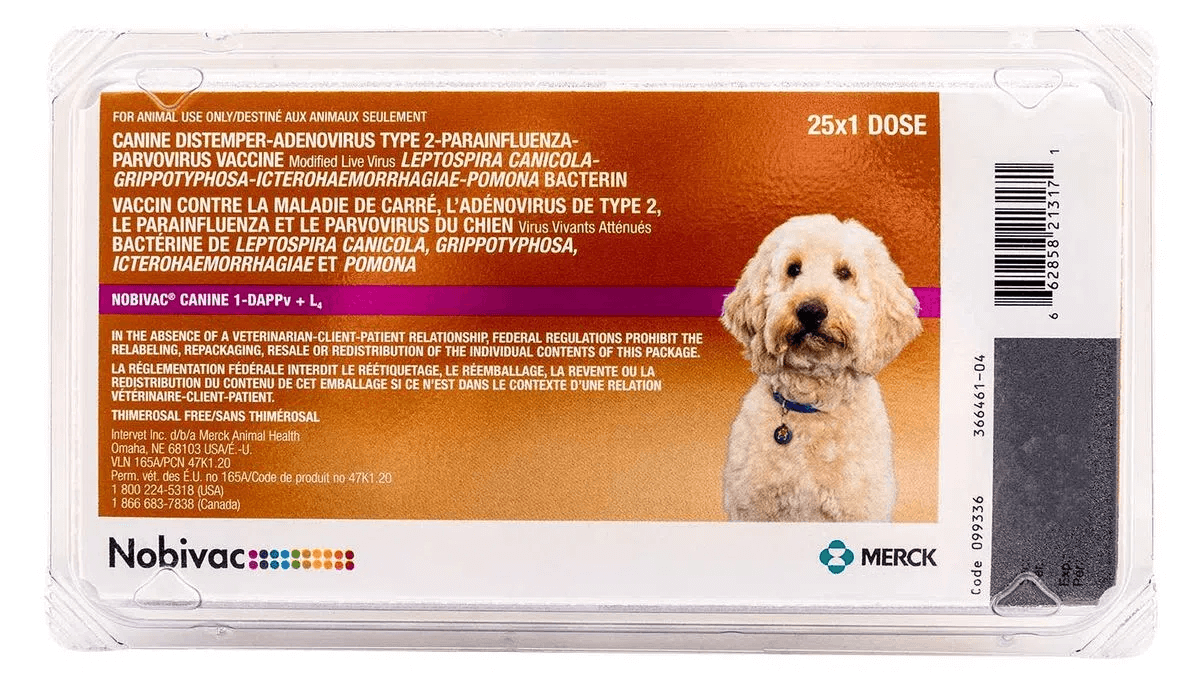 Nobivac 9-in-1 Vaccine for Dogs Puppies, 25 dose pack Okie Dog