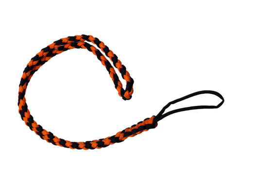 orange braided paracord lanyard