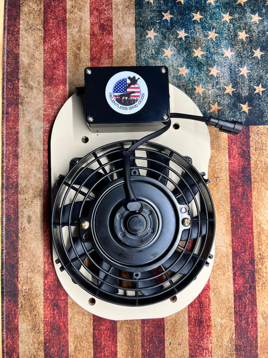 fan for gunner kennel white front