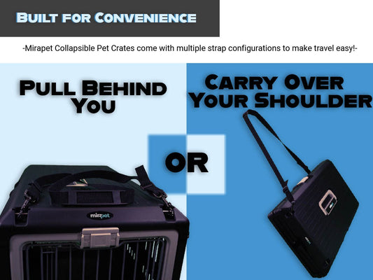 Example ways to carry your crate using the strap