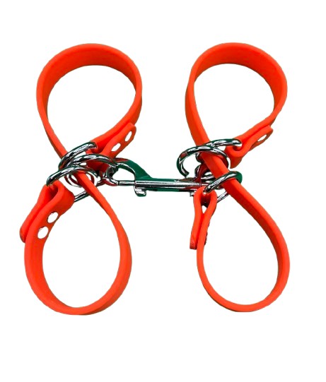 hog hobbles with nickel finish