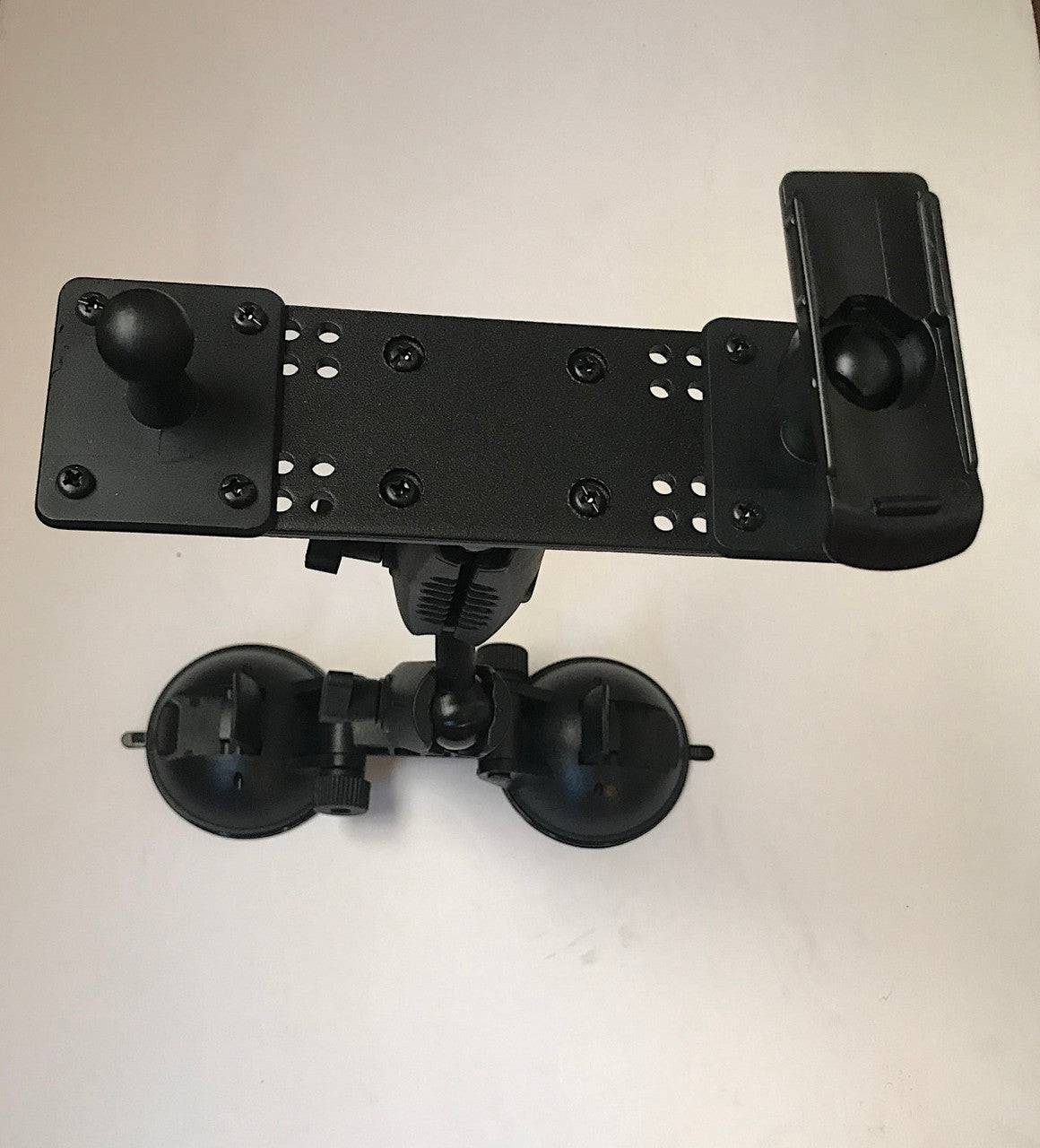 Double Suction Cup Windshield Mount - Astro, Alpha or DriveTrack - OKIE DOG SUPPLY