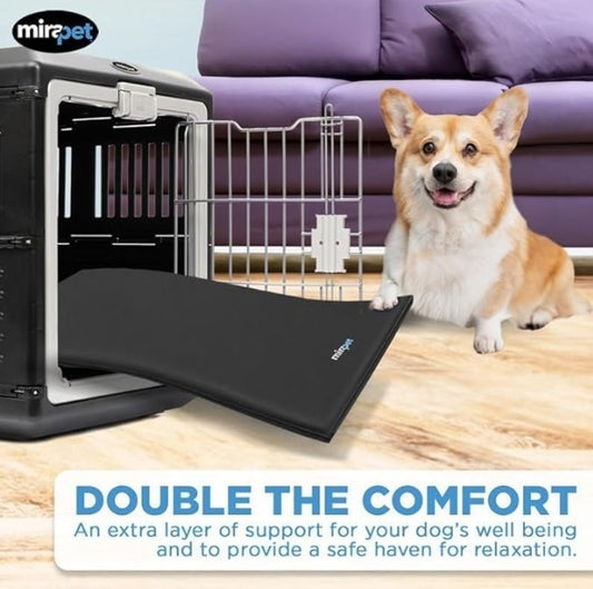 mirapet crate pad showing in crate