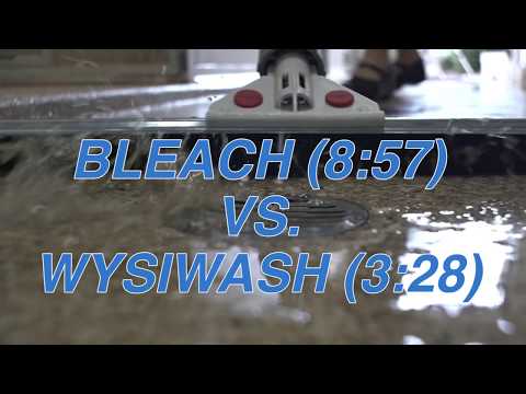 wysiwash video comparison with bleach
