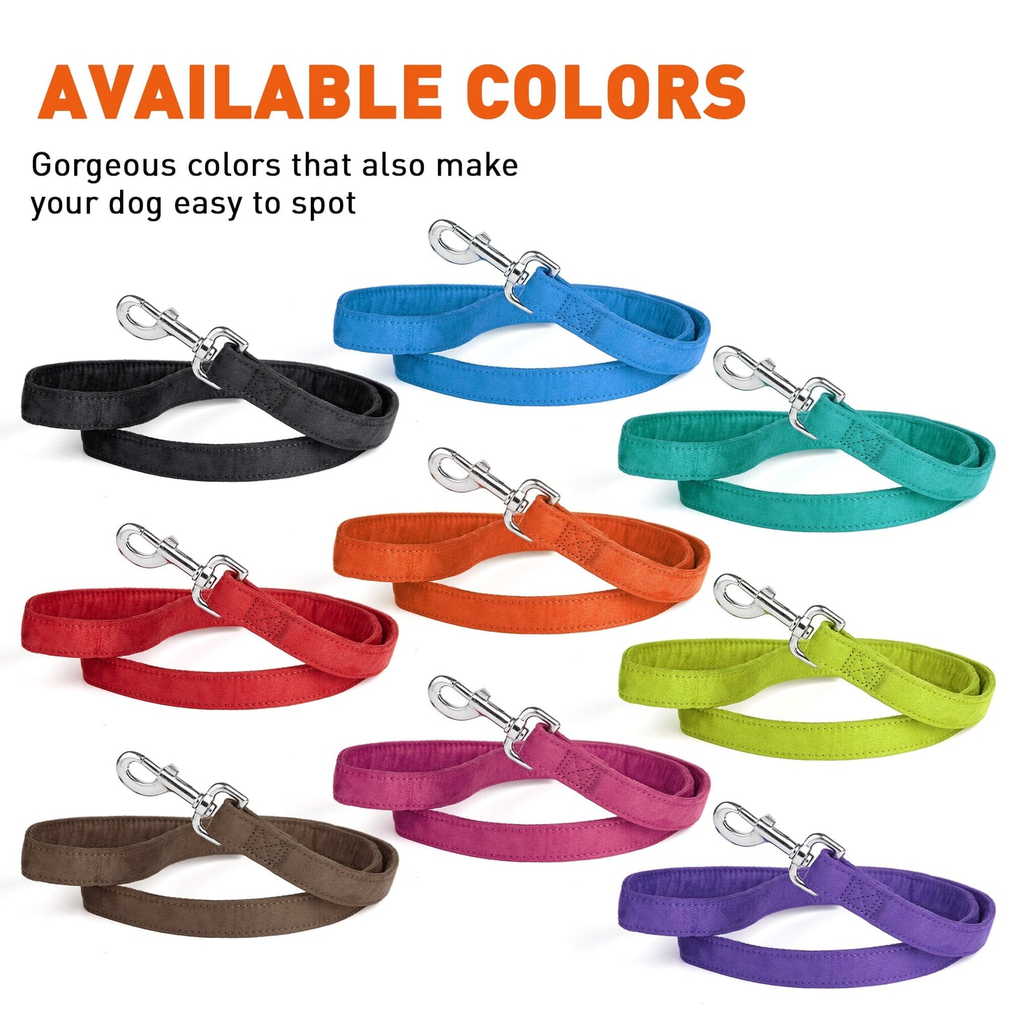 Comfort Microfiber Flat Leash