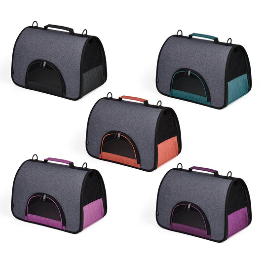 Dual Color Collapsible Pet Carrier