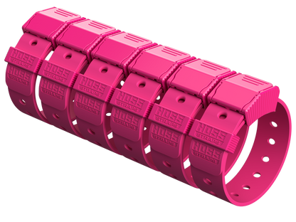 Pink track roller with 'Husqvarna' branding on a white background