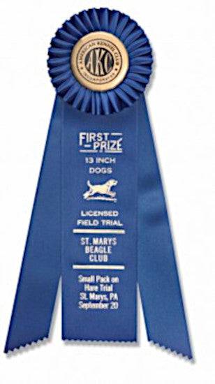 Rosettes - Large Rosettes with Streamers - Club Awards Rosettes - OKIE DOG SUPPLY