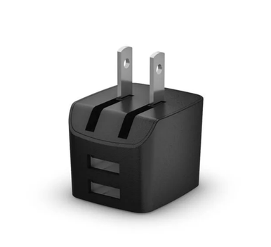 Wall Charger with 2 USB Ports - Foldable Plug - 5v/2.4a - OKIE DOG SUPPLY
