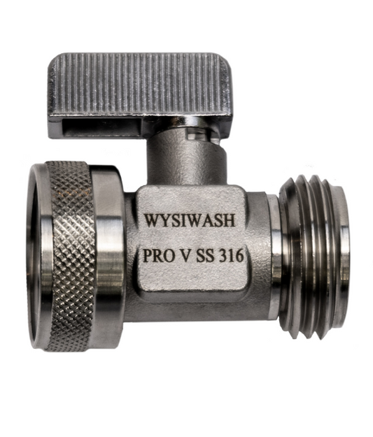 Wysiwash Pro-V 316 Stainless Steel Flow Control Valve