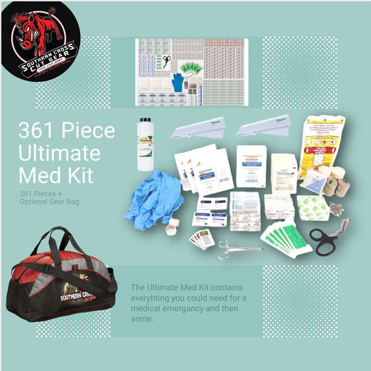 361 Piece Ultimate Med Kit (Optional Gear Bag) - OKIE DOG SUPPLY