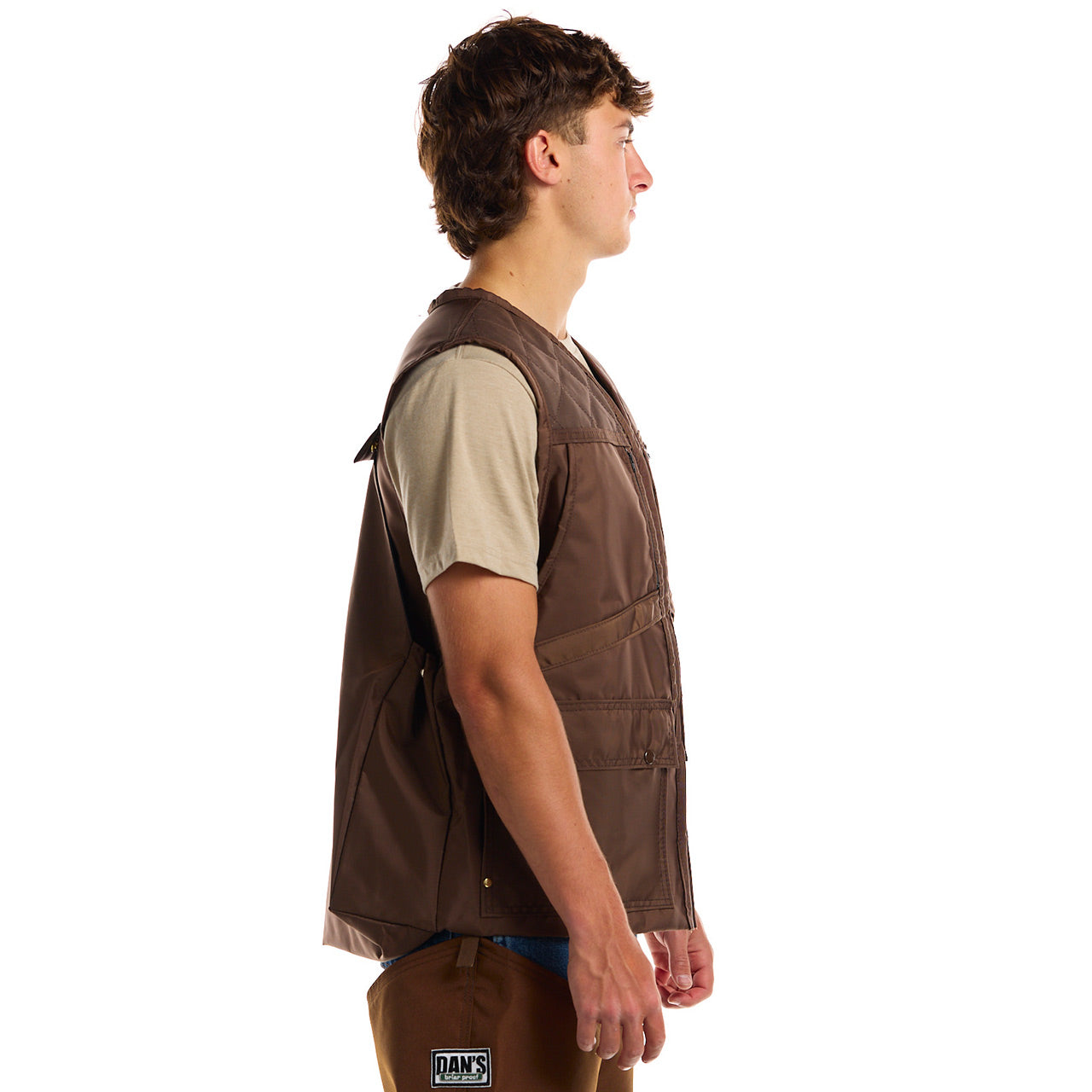 Hunting Vest | Lightweight Brown and Orange | Okie Dog Supply