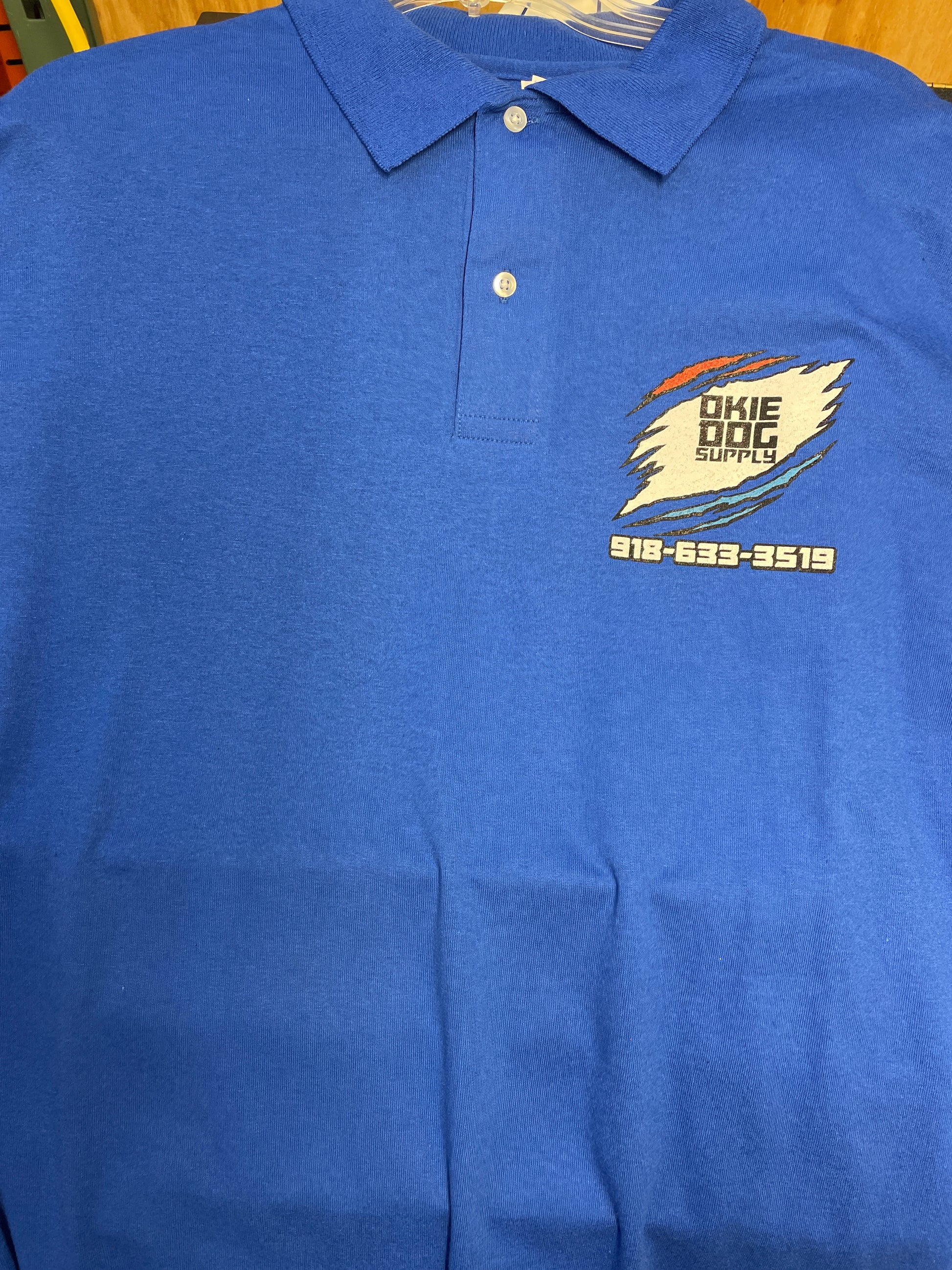 okie dog polo bright blue