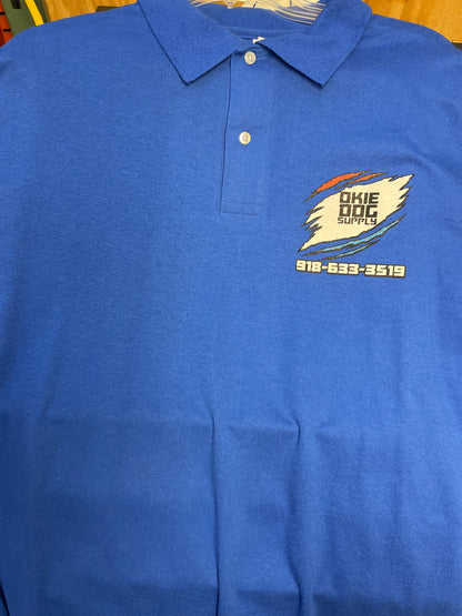 okie dog polo bright blue