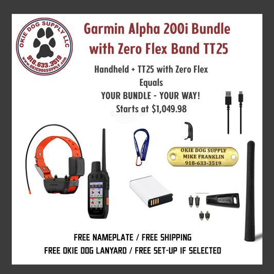 Garmin Alpha 200i Bundle with TT25 with Zero Flex Band - Mini