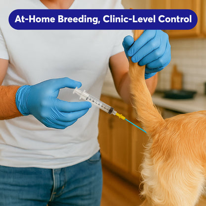 3-Pack Canine Breeding Support Kit – Complete Dog Breeding Supplies with Tubes, Insemination Rods, Syringes, Sheaths & Disposable Gloves – Veterinary Grade Animal Care Equipment