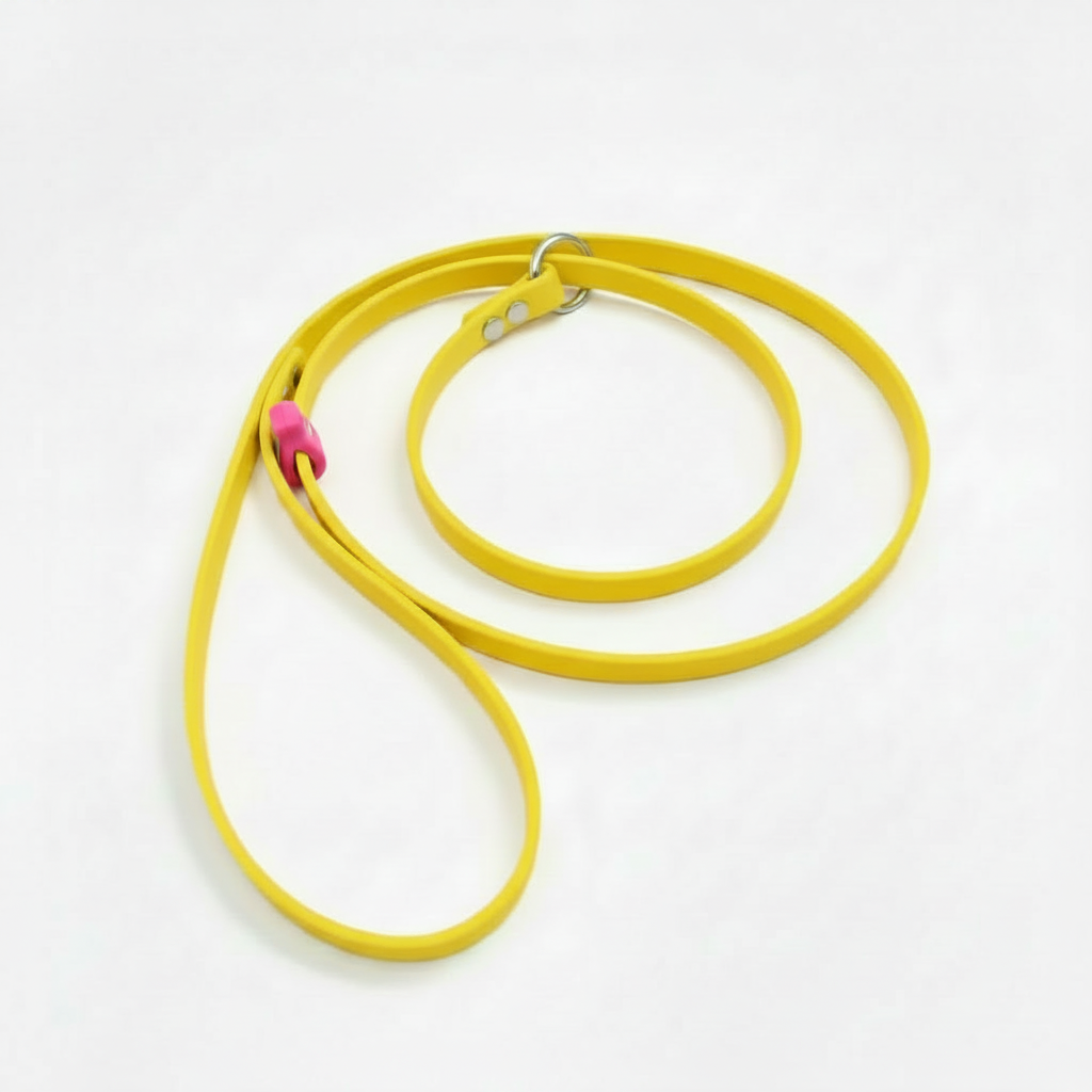 BANANA YELLOW SLIP LEAD WITH PINK STOP