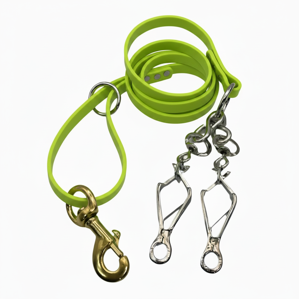 BETA LEAD 1/2 INCH WITH 2 FRENCH SNAPS C. YELLOW