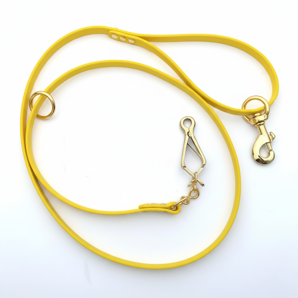 BETA LEAD 1/2 INCH WITH FRENCH SNAP B. YELLOW