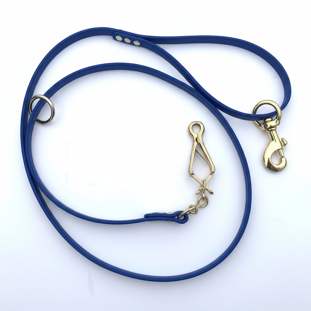BETA LEAD 1/2 INCH WITH FRENCH SNAP BLUE