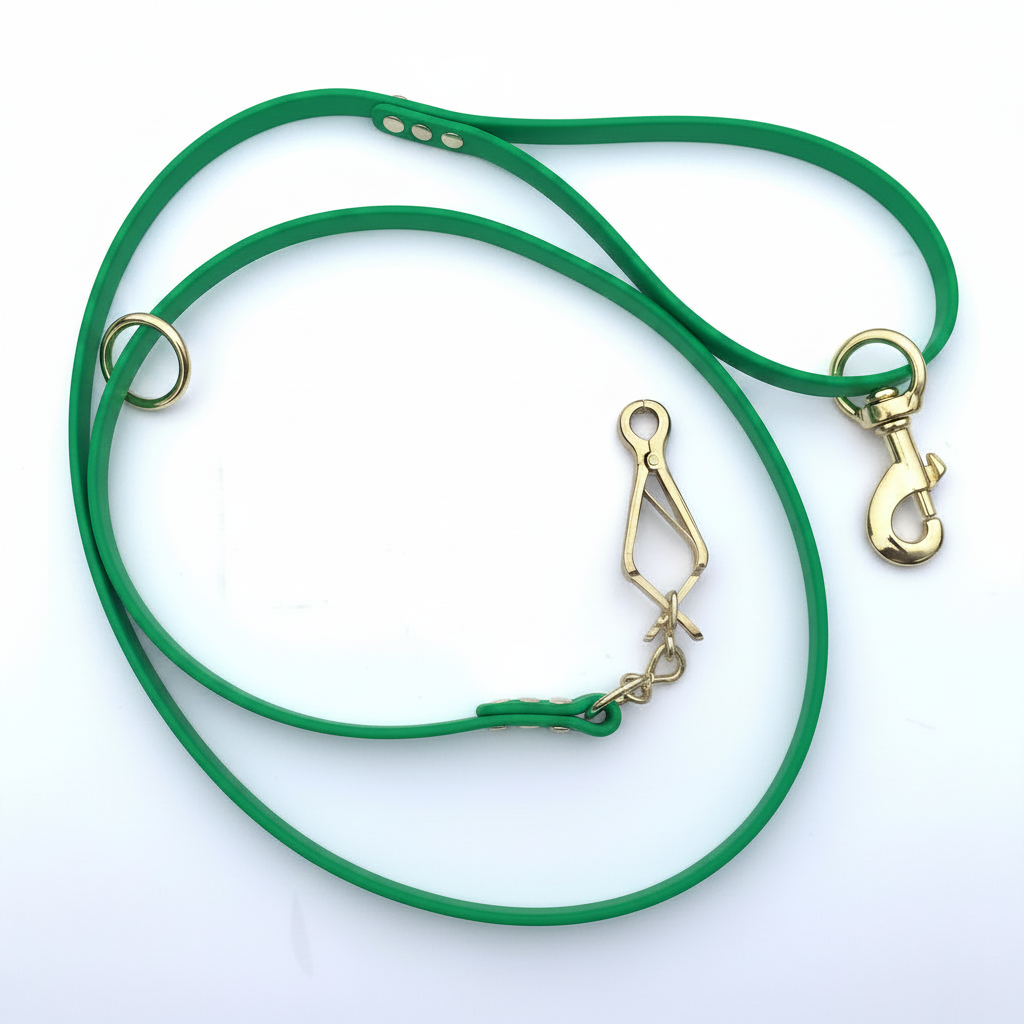 BETA LEAD 1/2 INCH WITH FRENCH SNAP GREEN