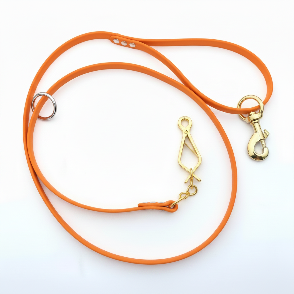 BETA LEAD 1/2 INCH WITH FRENCH SNAP ORANGE