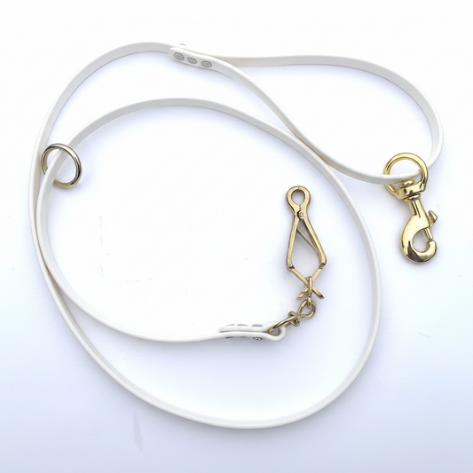 BETA LEAD 1/2 INCH WITH FRENCH SNAP WHITE