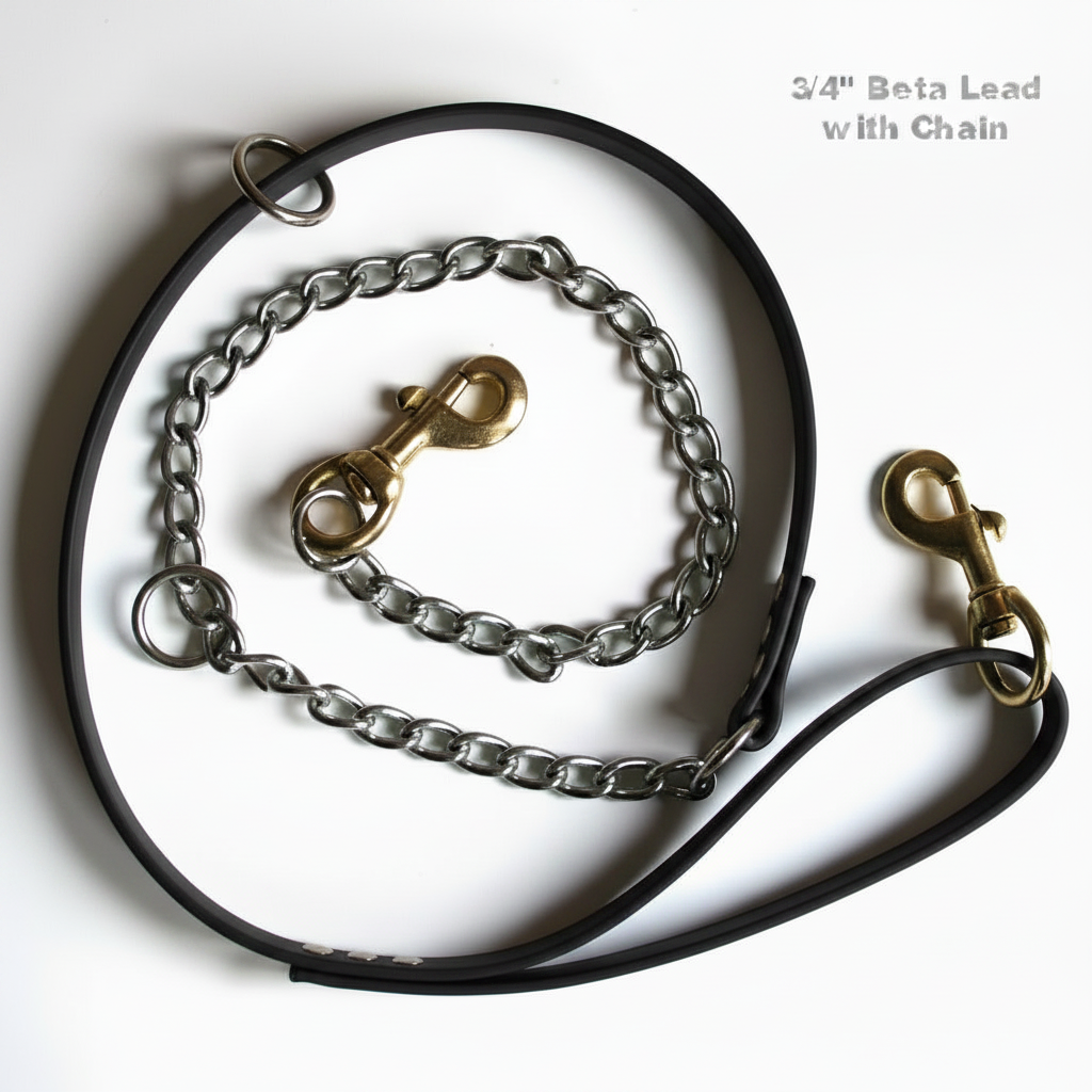 BETA LEAD WITH CHAIN BLACK