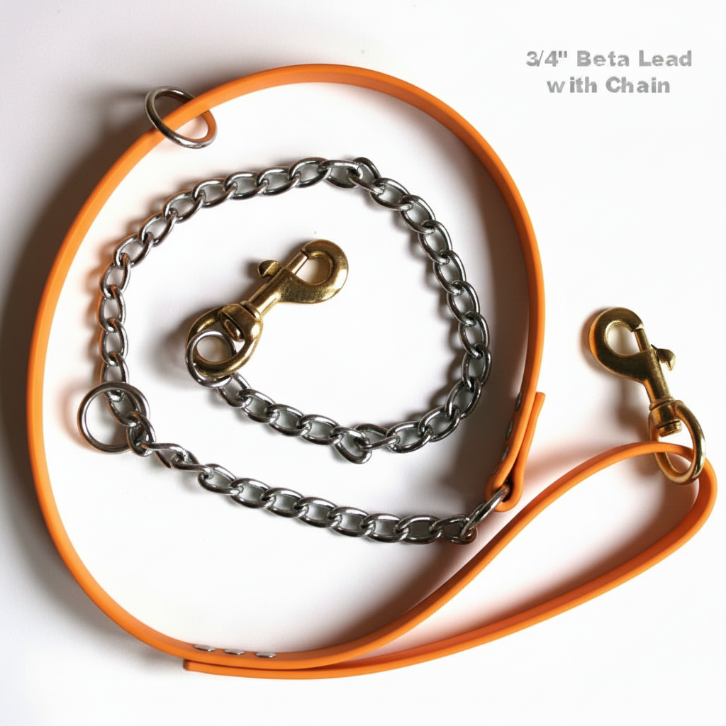 BETA LEAD WITH CHAIN ORANGE