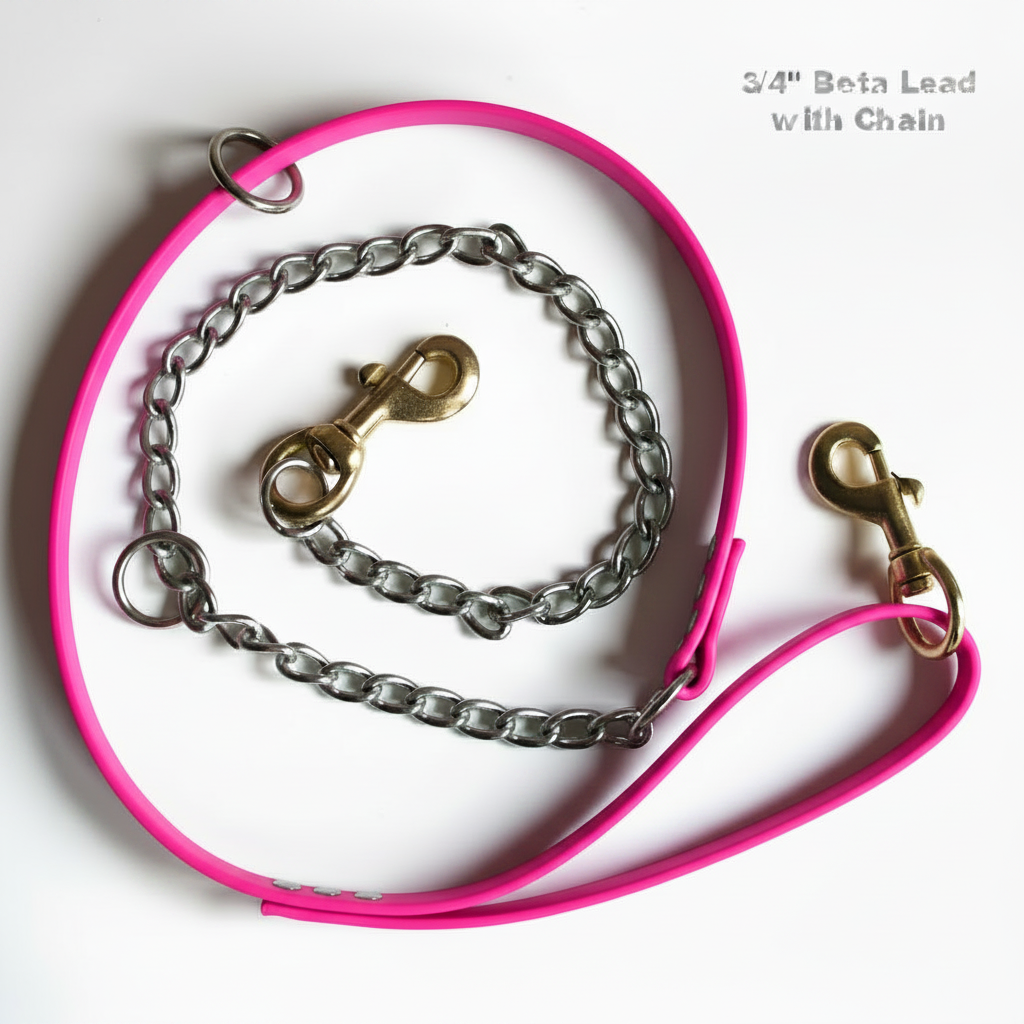 BETA LEAD WITH CHAIN PINK