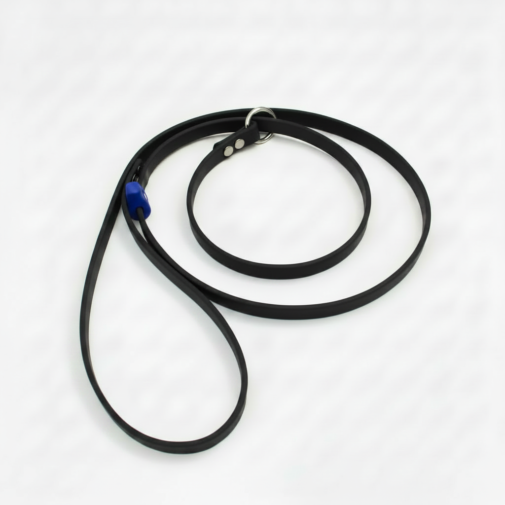 BLACK SLIP LEAD WITH BLUE STOP