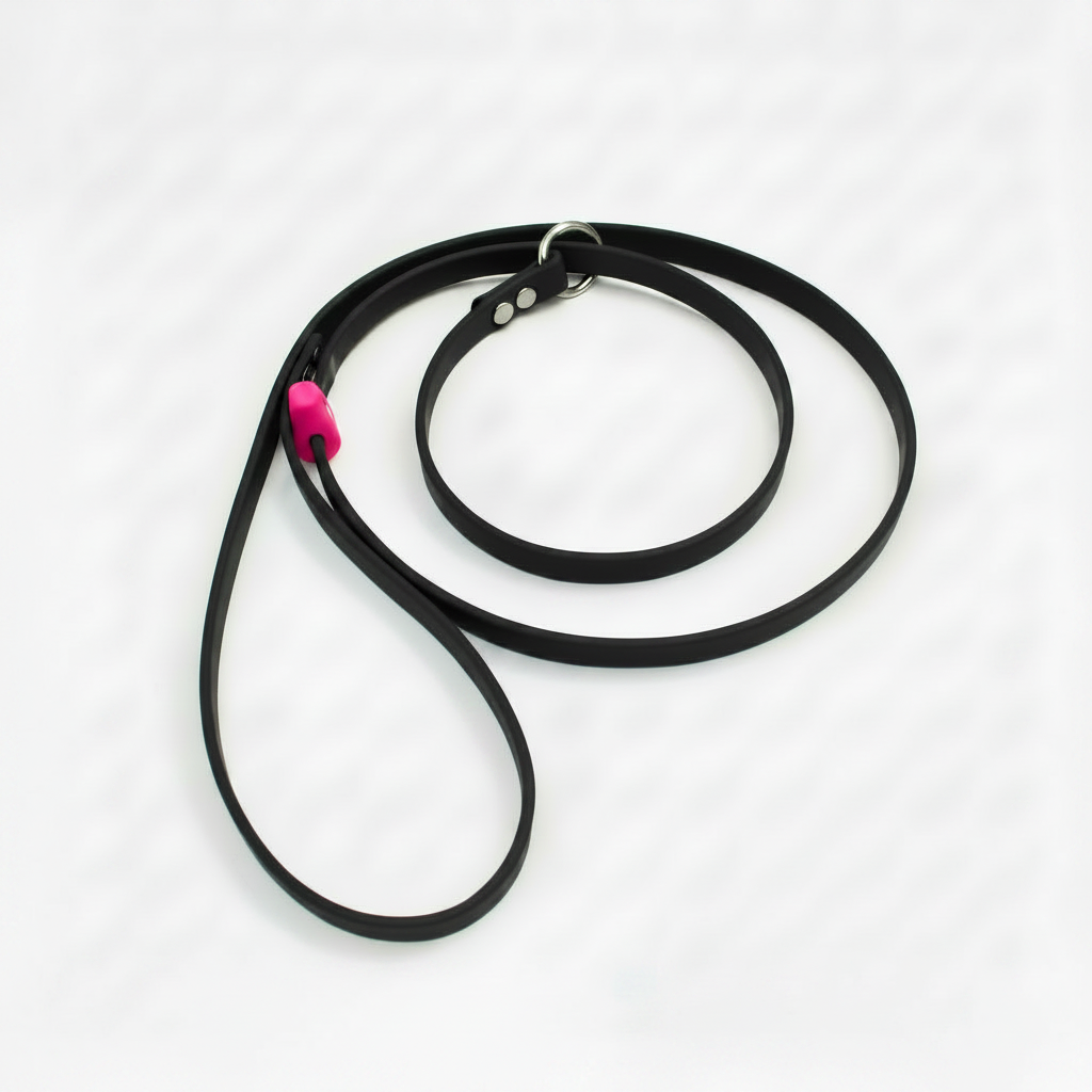 BLACK SLIP LEAD WITH PINK STOP