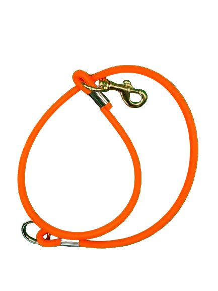 BIRD DOG HEAD CONTROL ROPE LEAD - ORANGE