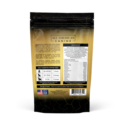 Bulk & Bark Weight Gainer + Digestive Aid Food Topper