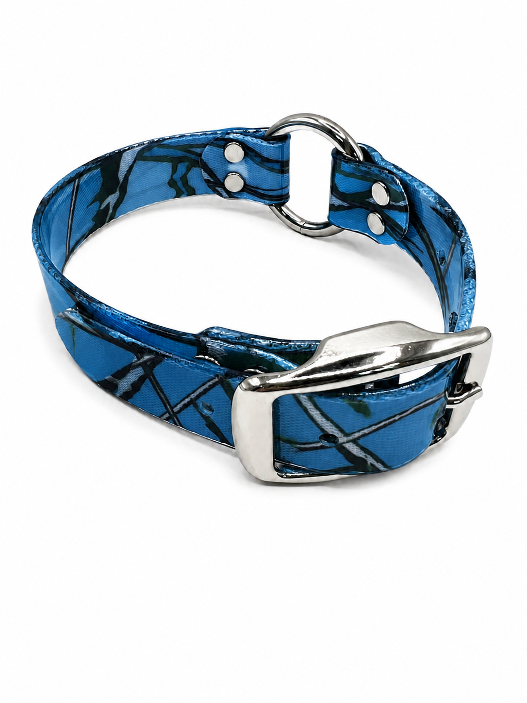CAMO COLLAR 1 INCH CTR BLUE