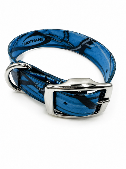CAMO COLLAR 1 INCH D BLUE