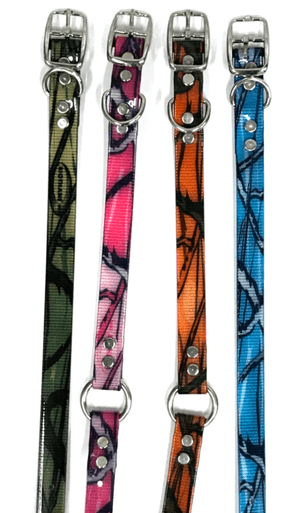 3/4 Inch Camo Dayglo Dog Collars - Standard Build - OKIE DOG SUPPLY