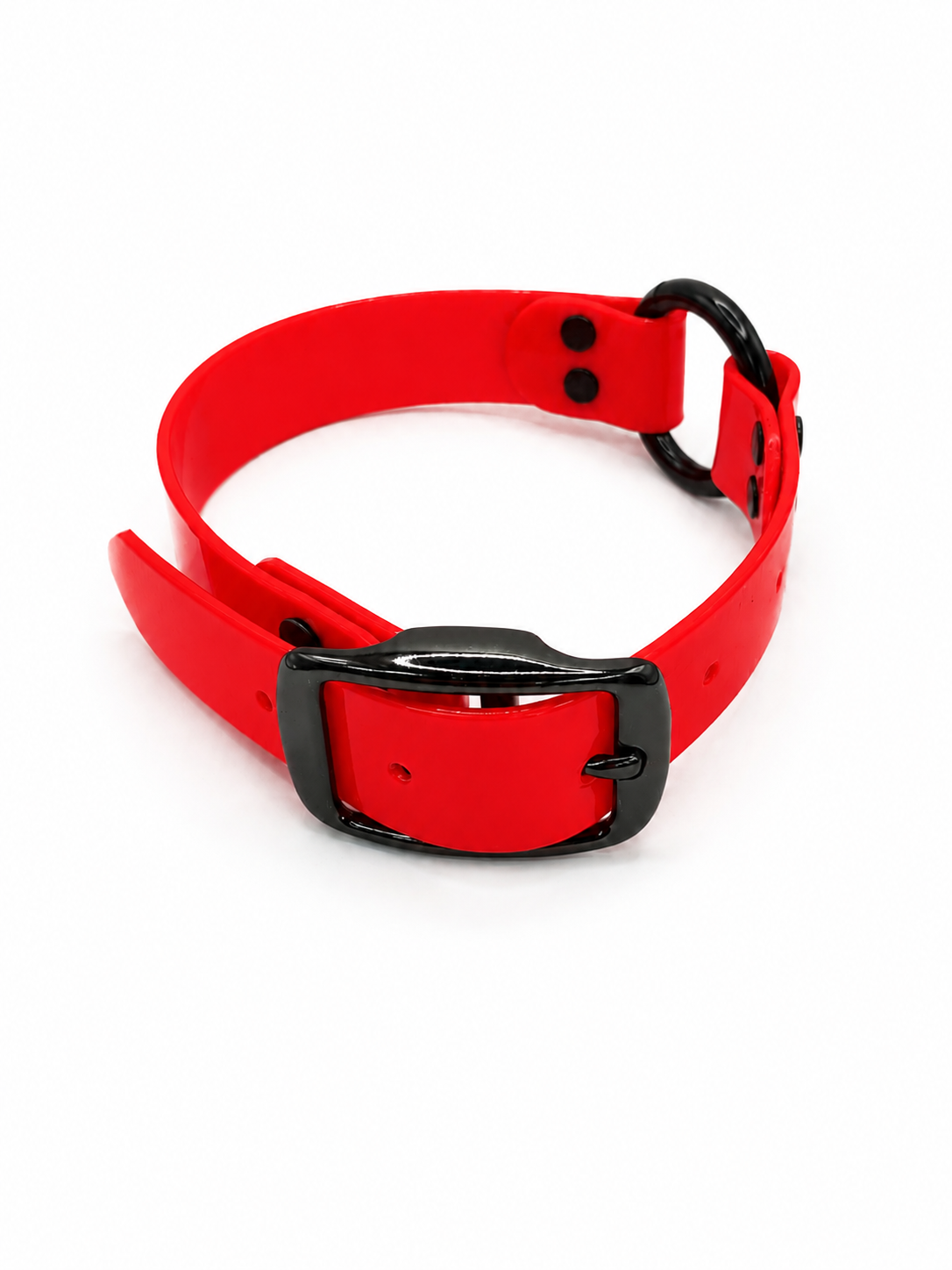 COLLAR 1 INCH BLACK OPS CTR SOLID RED