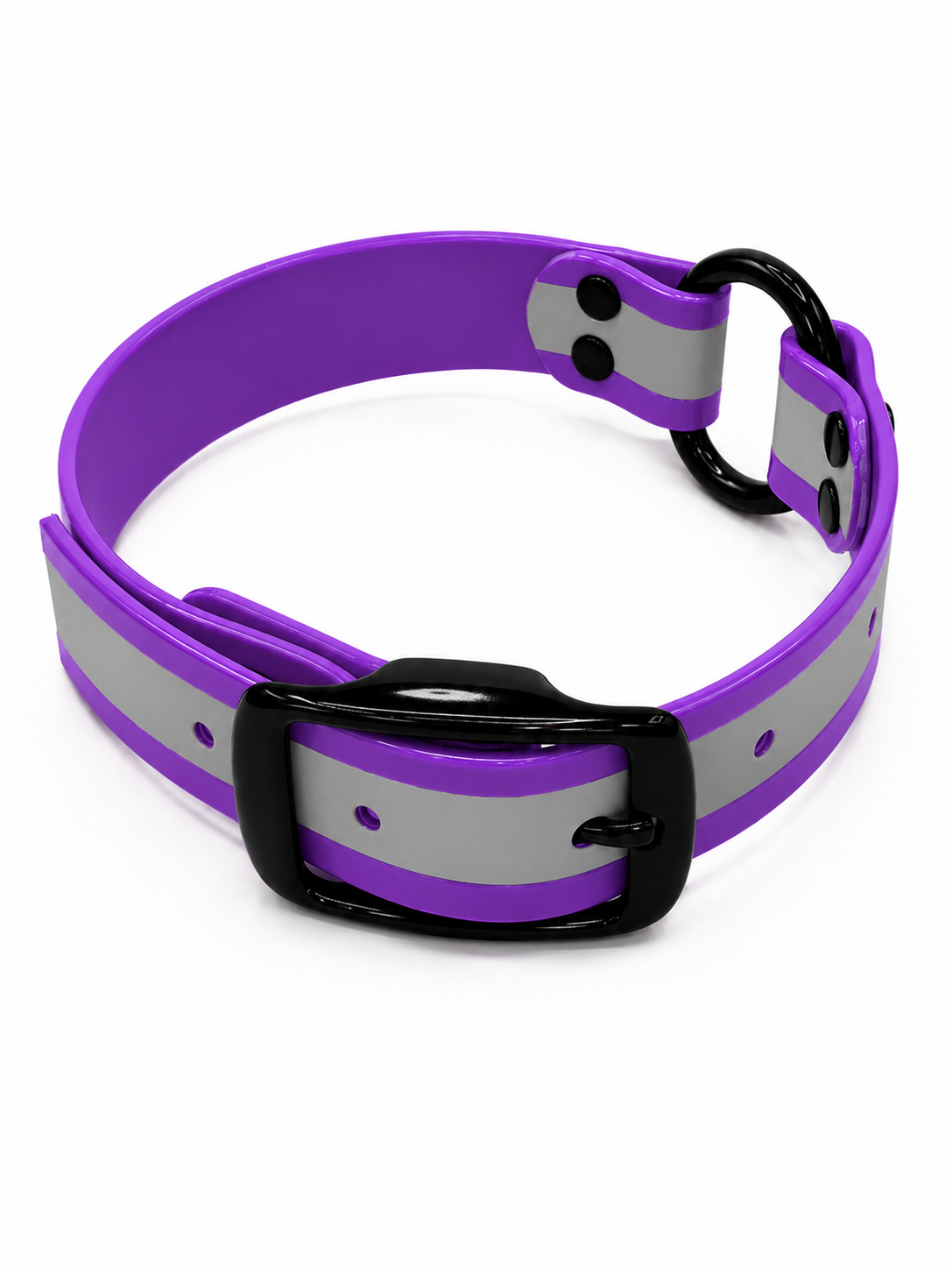 COLLAR 1 INCH BLACK OPS REFLECTIVE CTR PURPLE
