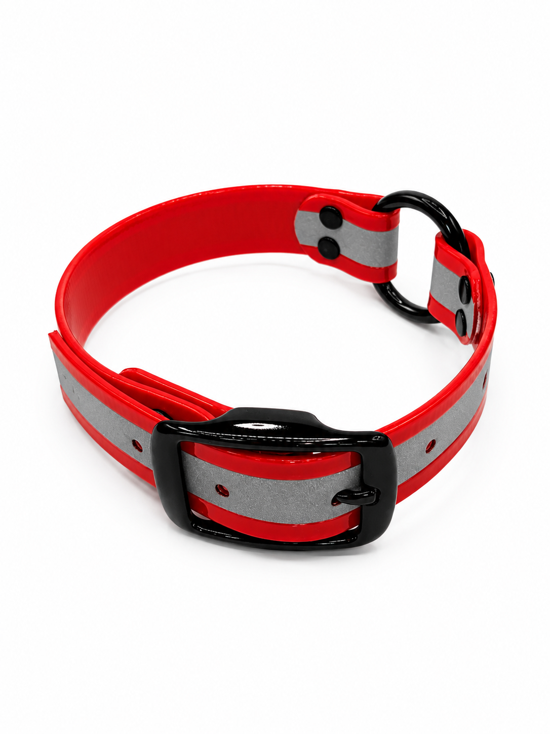 COLLAR 1 INCH BLACK OPS REFLECTIVE CTR RED