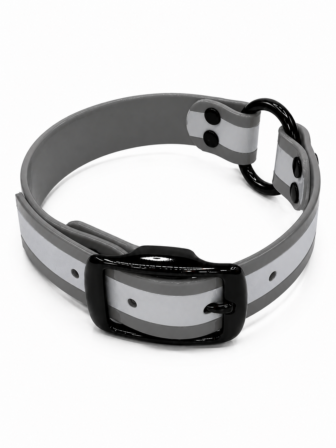 COLLAR 1 INCH BLACK OPS REFLECTIVE CTR SILVER