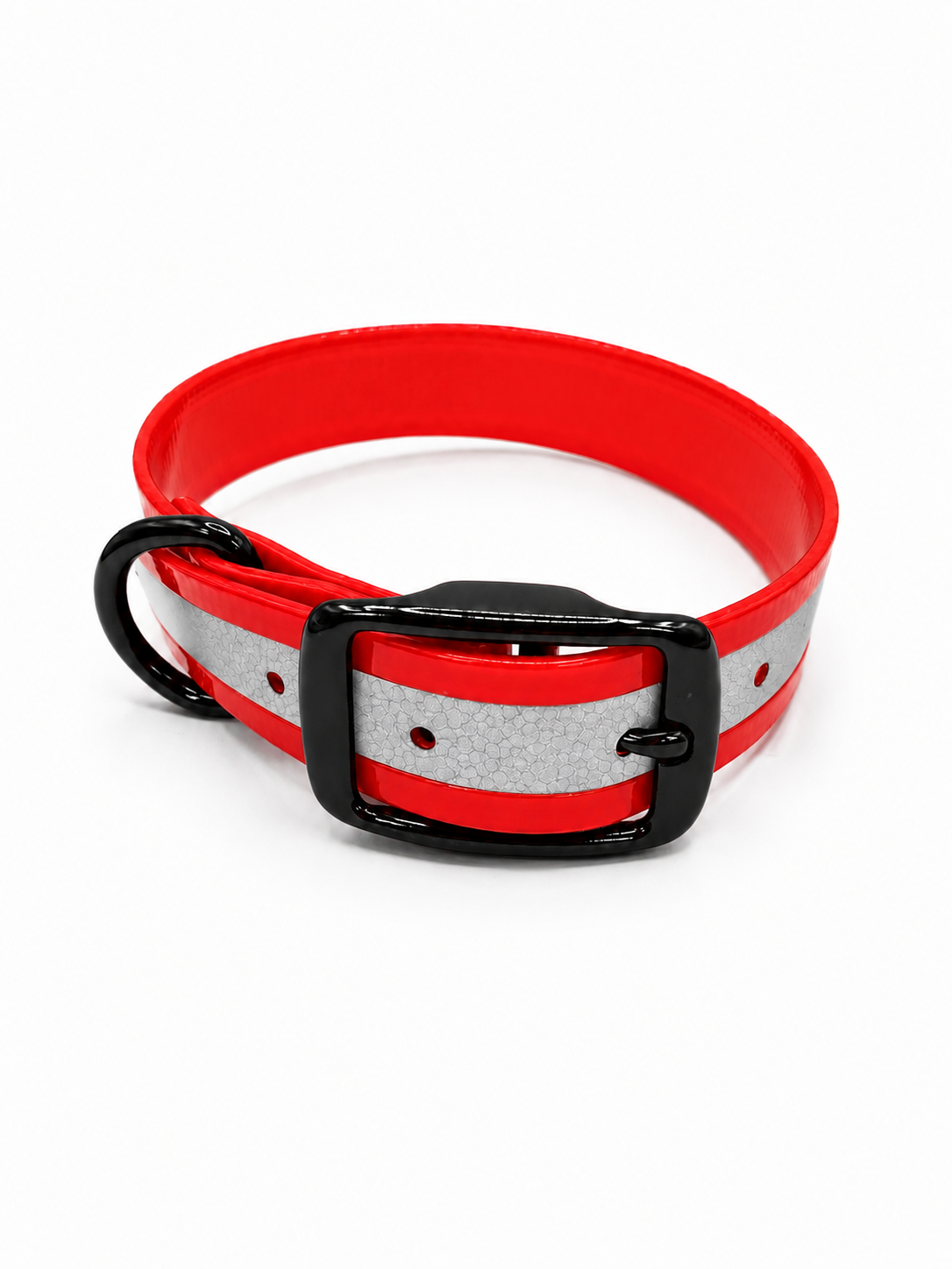 COLLAR 1 INCH BLACK OPS REFLECTIVE D RED