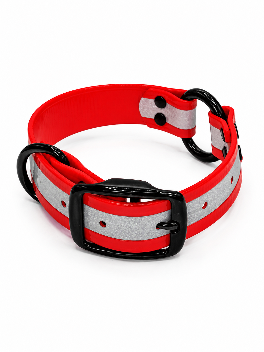 COLLAR 1 INCH BLACK OPS REFLECTIVE STND RED
