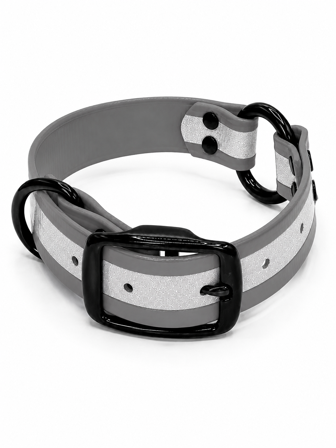 COLLAR 1 INCH BLACK OPS REFLECTIVE STND SILVER