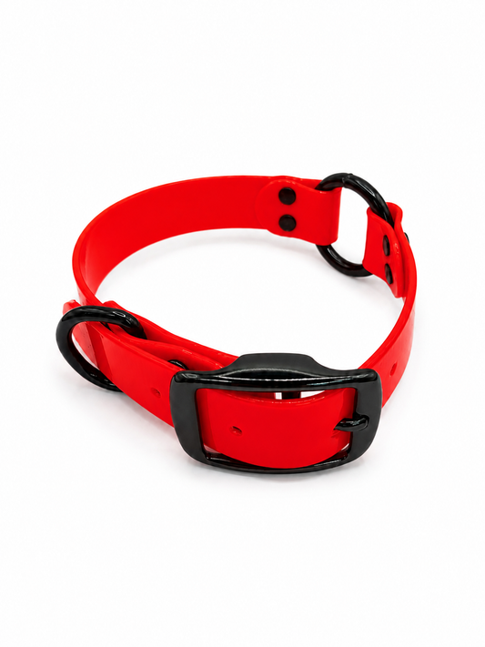 COLLAR 1 INCH BLACK OPS STND SOLID RED