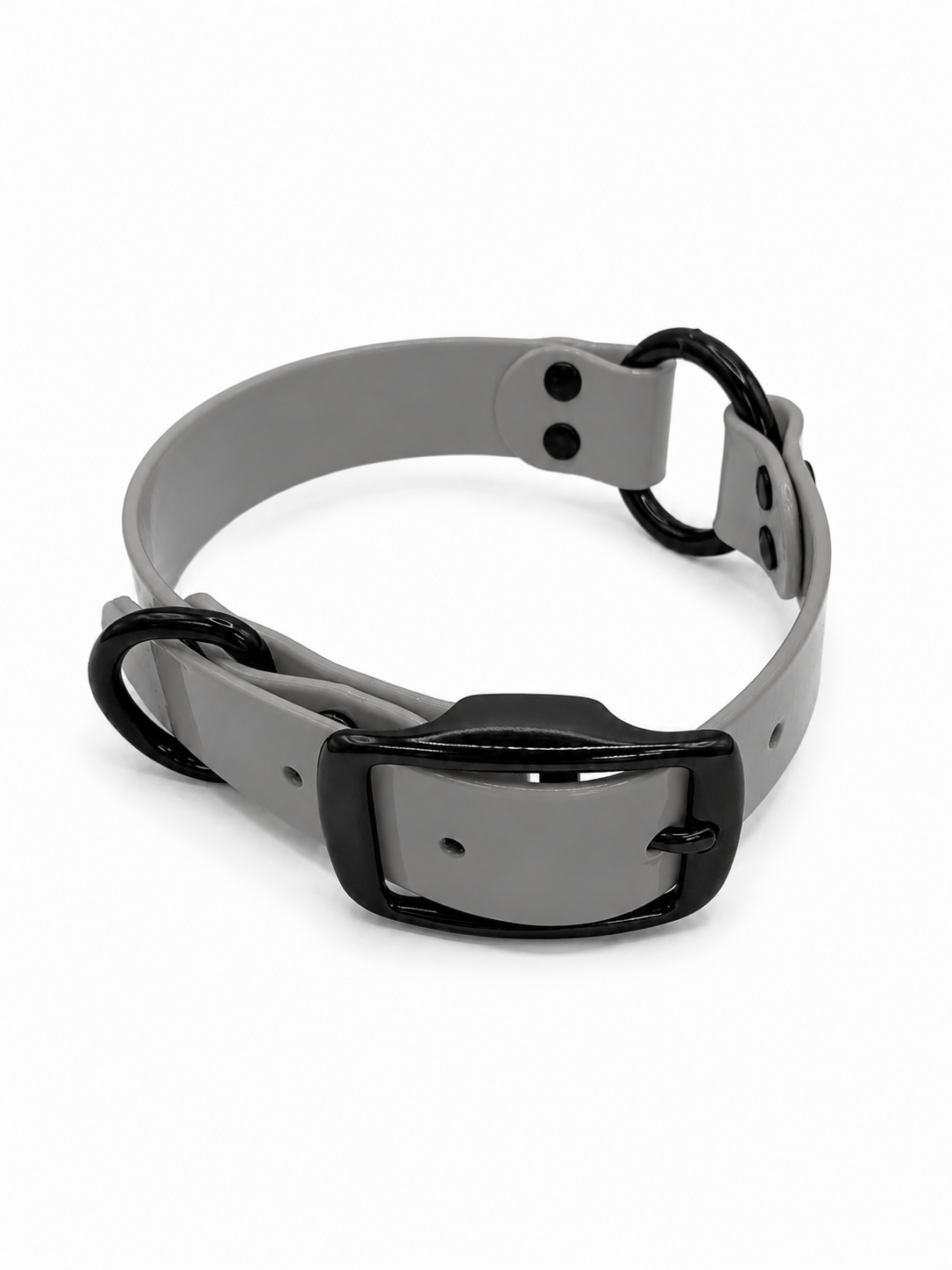 COLLAR 1 INCH BLACK OPS STND SOLID SILVER