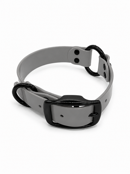 COLLAR 1 INCH BLACK OPS STND SOLID SILVER
