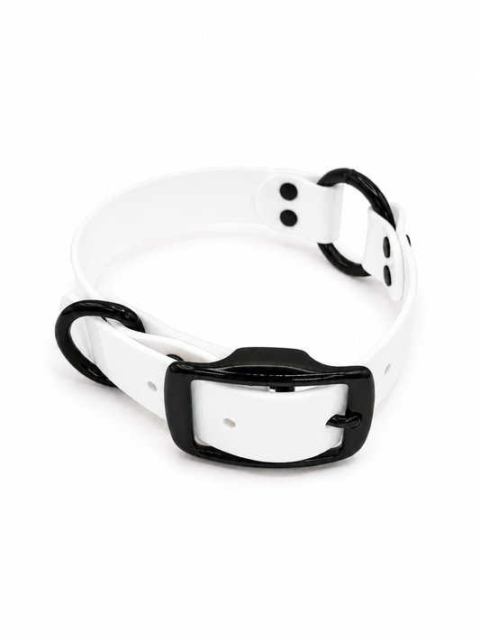 COLLAR 1 INCH BLACK OPS STND SOLID WHITE