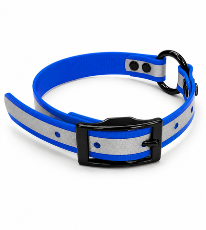 COLLAR 3/4 INCH BLACKOPS CTR ONLY REFLECTIVE NBLUE